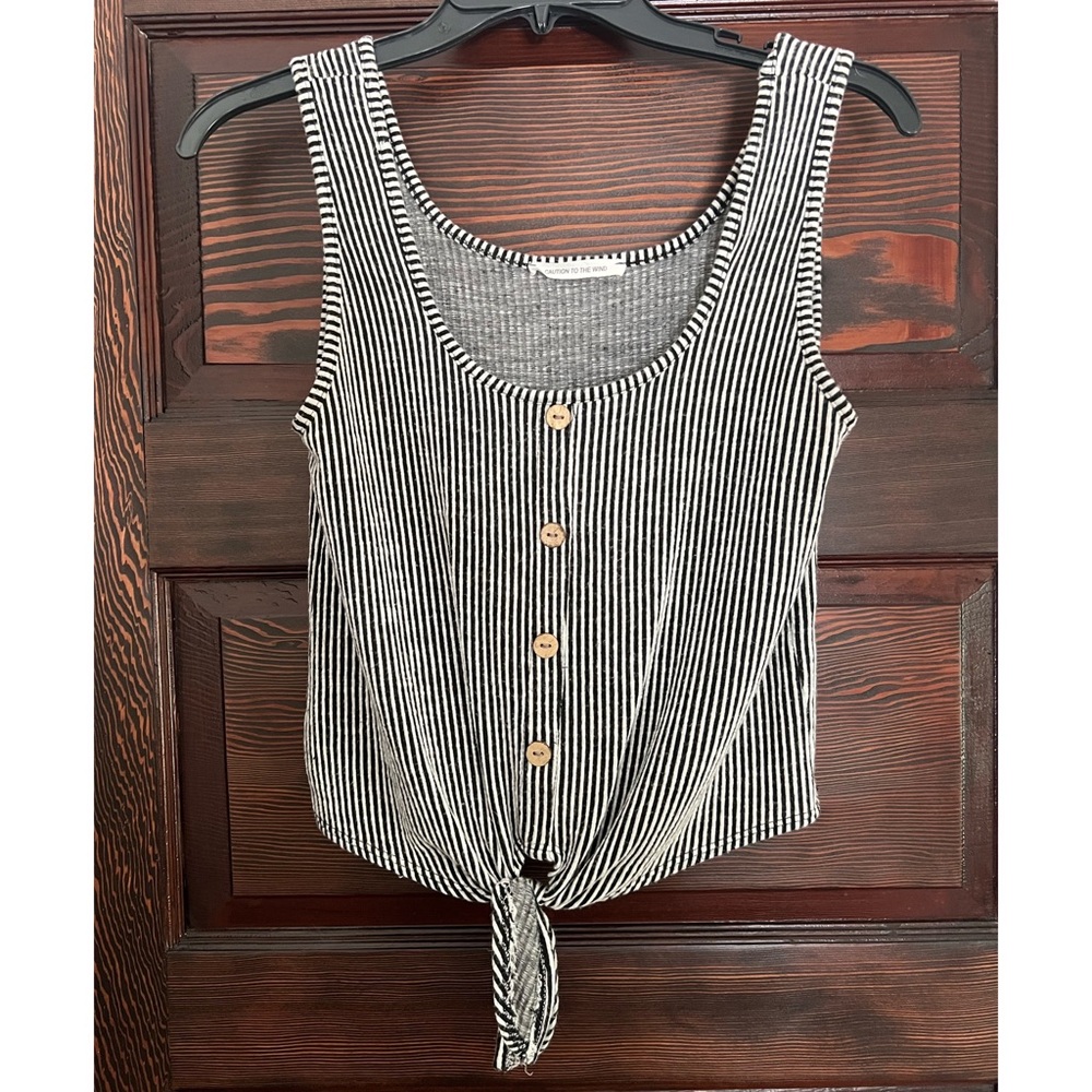 Caution to the Wind Cropped Tank Top